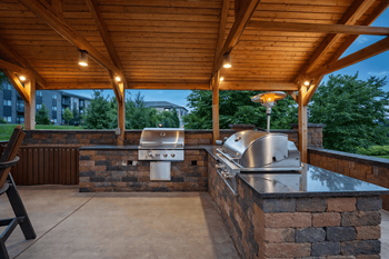 Patio with bbq